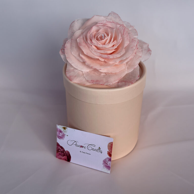 French-Rose-Pink-Beeswax-Candle