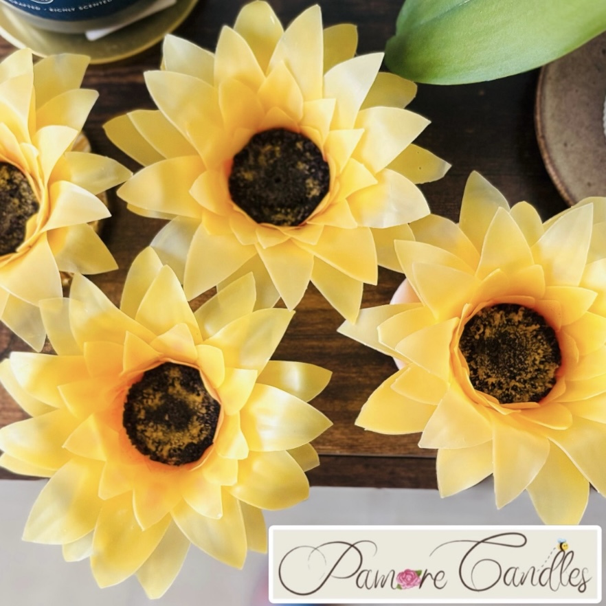 Sunflower-candle-many