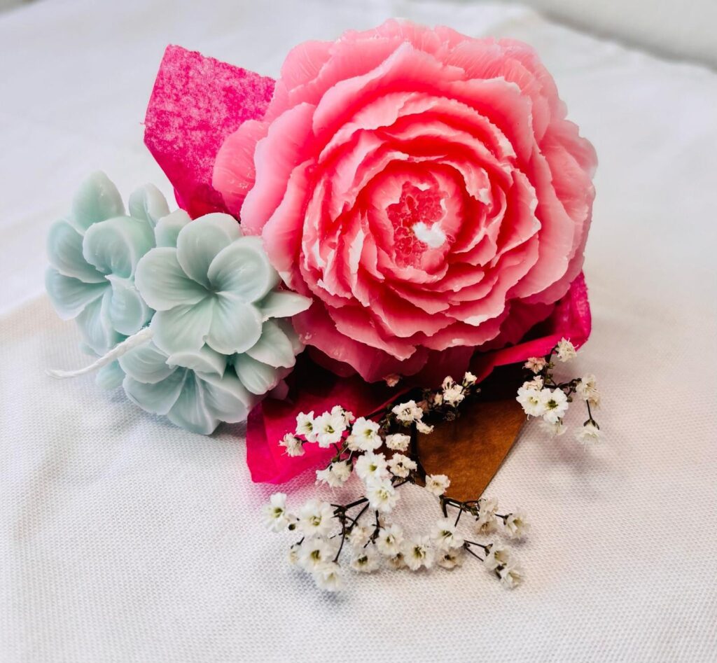 Pamore-candles-Small-flower-candle-bouquets-front